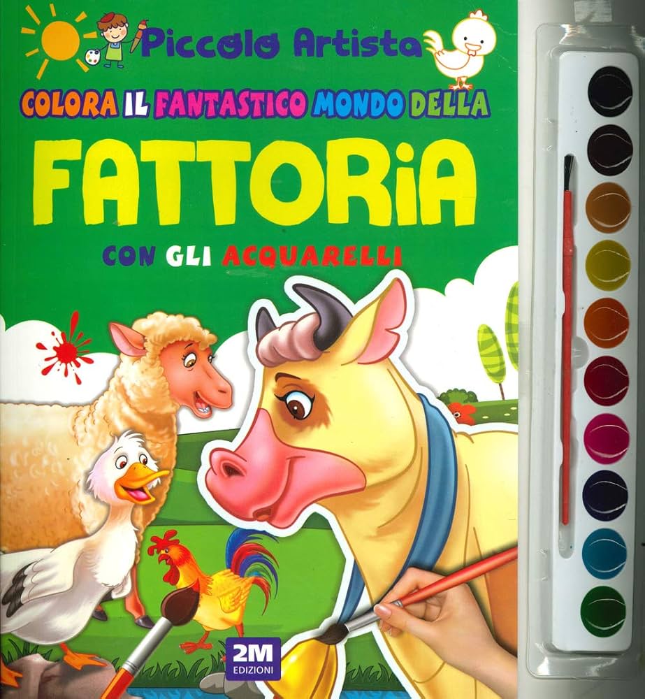 ANIMALI COLORA CON GLI ACQUERELLI editore 2m