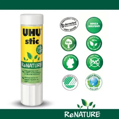 Colla stick UHU Stic ReNATURE 21 g - 45156