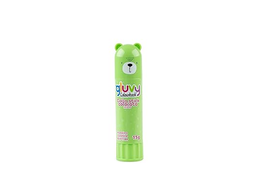 Colourbook Gluvy - Colla Stick PVP Lavabile Ad Alta Adesività, Senza Solventi 15g 