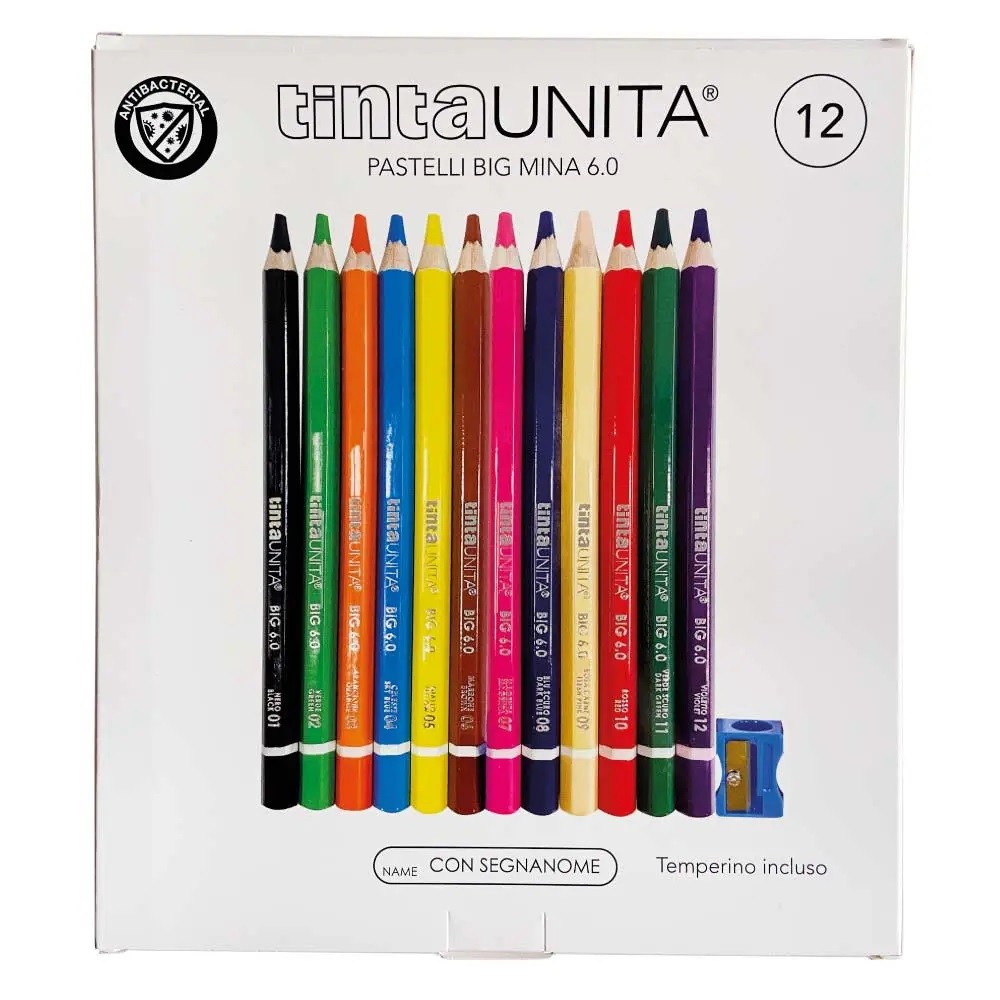 PASTELLI TINTAUNITA BIG MINA 6.0 12 COLORI