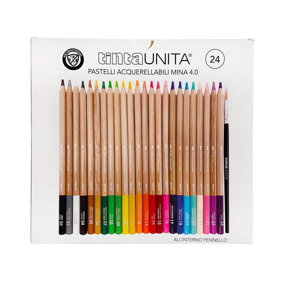  Tintaunita Pastelli da 24 Acquerellabili Mina 4.0 