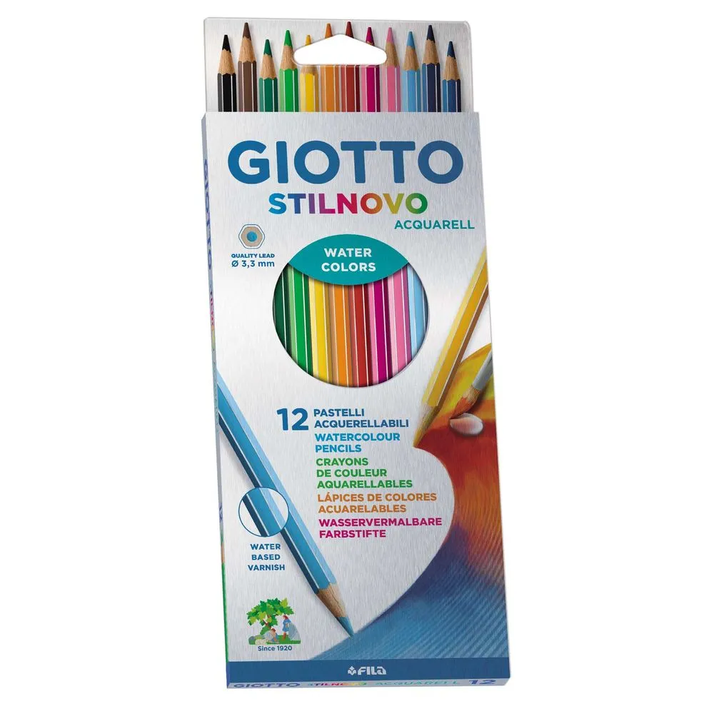  Giotto Pastelli Stilnovo Acquarelli 12 Colori