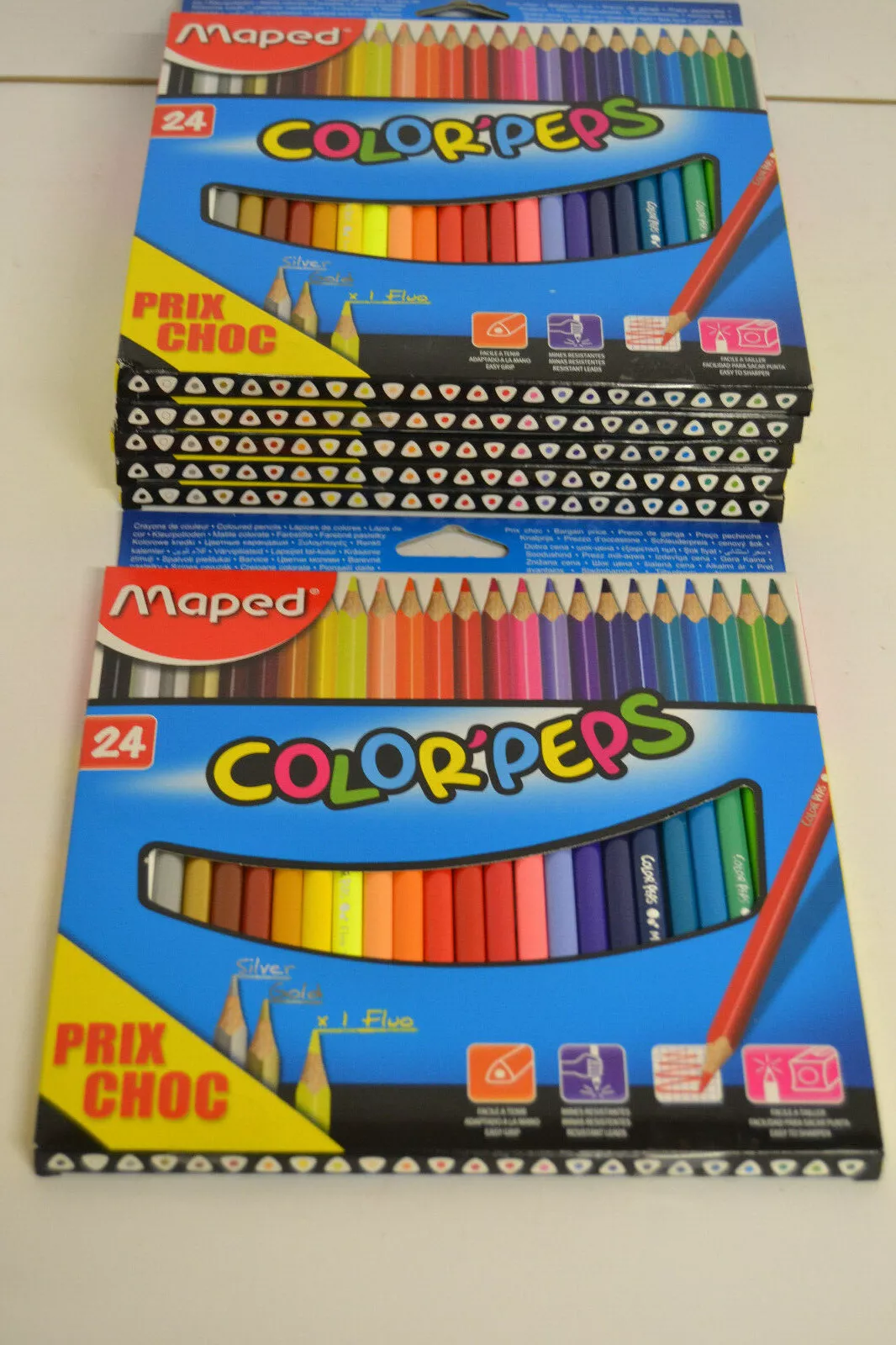 PASTELLI 24 COLORI TRIANGOLARI MAPED