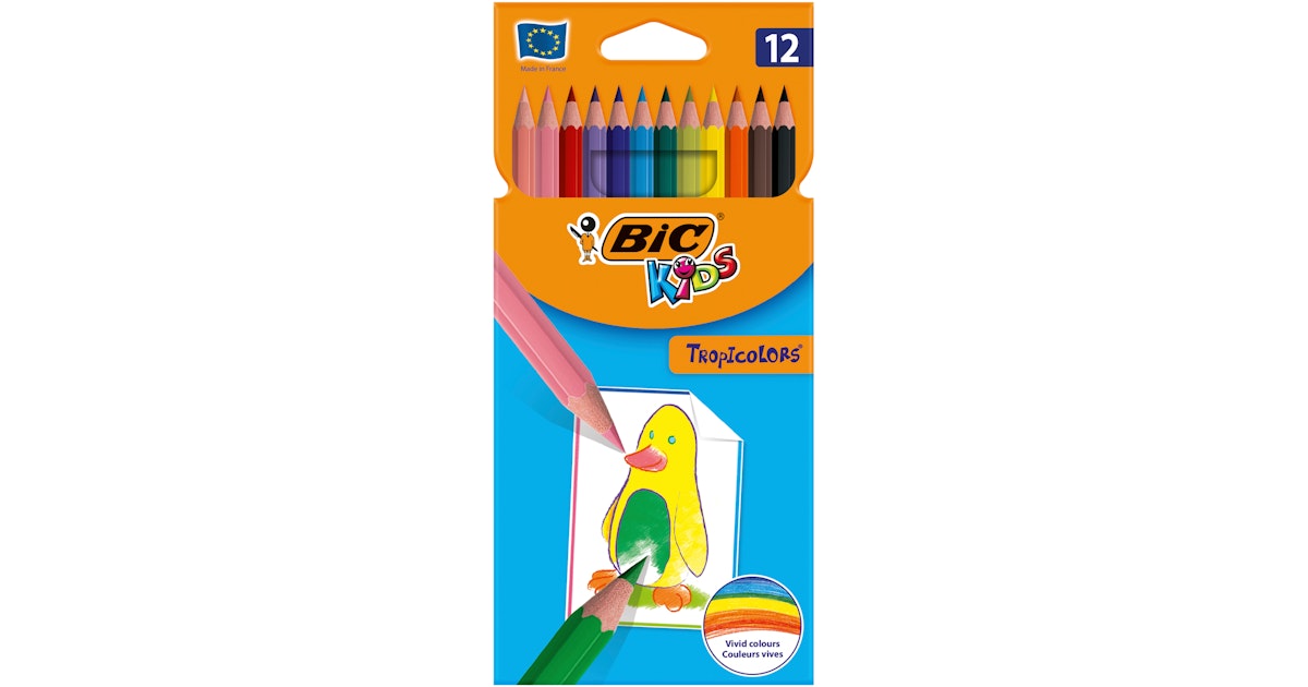 PASTELLI BIC TROPICOLORS 12 COLORI