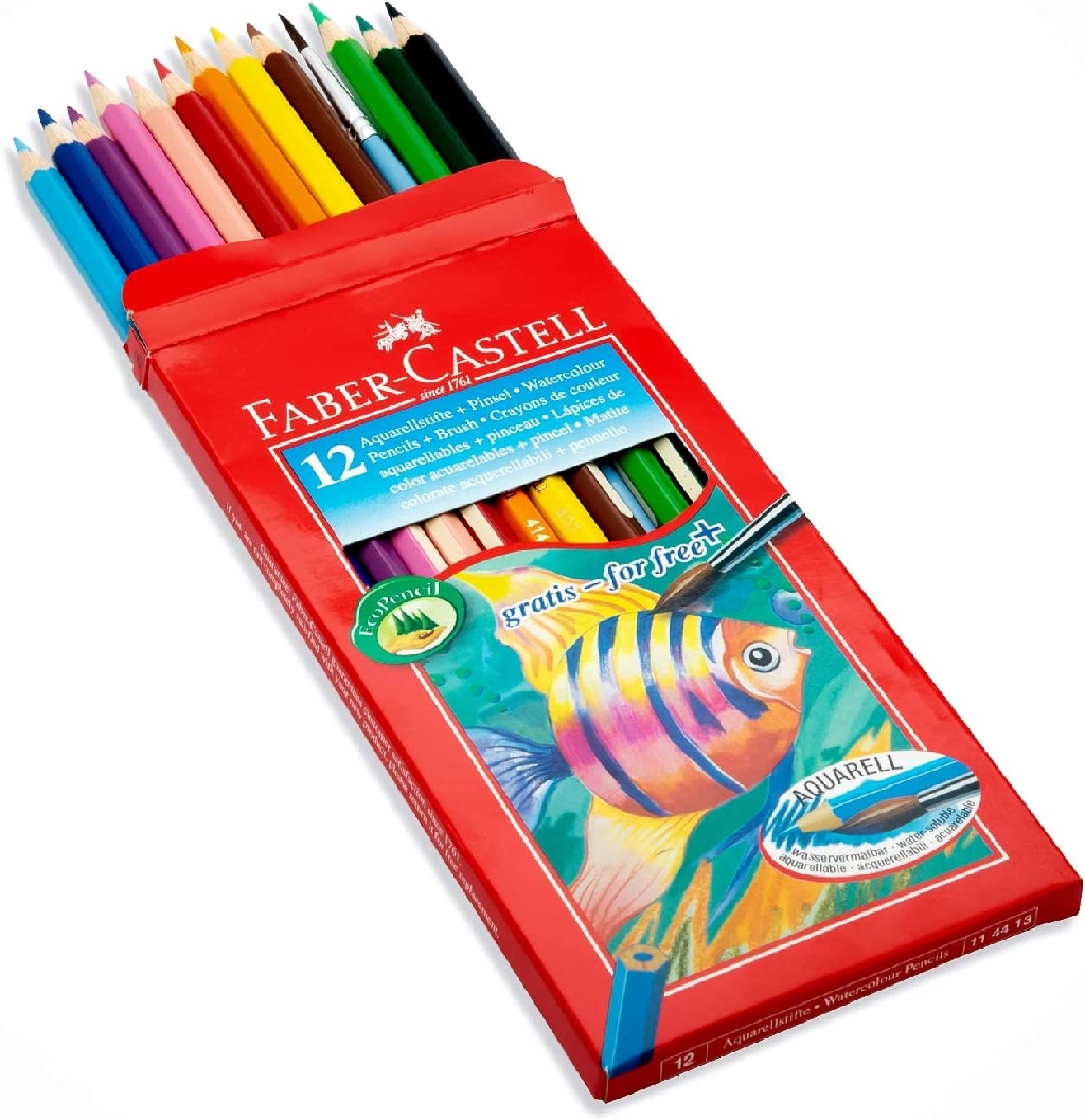 MATITE ACQUARELLABILI FABER CASTELL SET 12 PEZZI