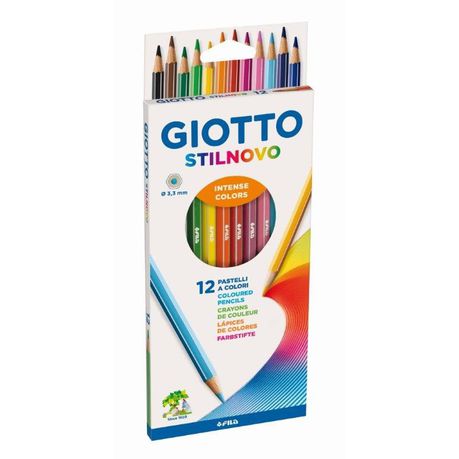 Pastelli Giotto Stilnovo. Scatola 12 matite colorate