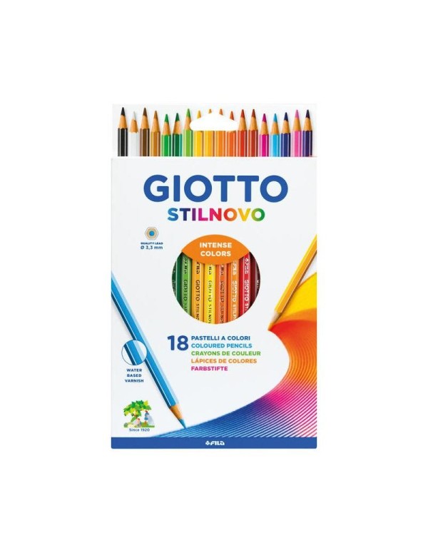 Giotto Stilnovo Pastelli Matite Colorate Scatola Da 18pz
