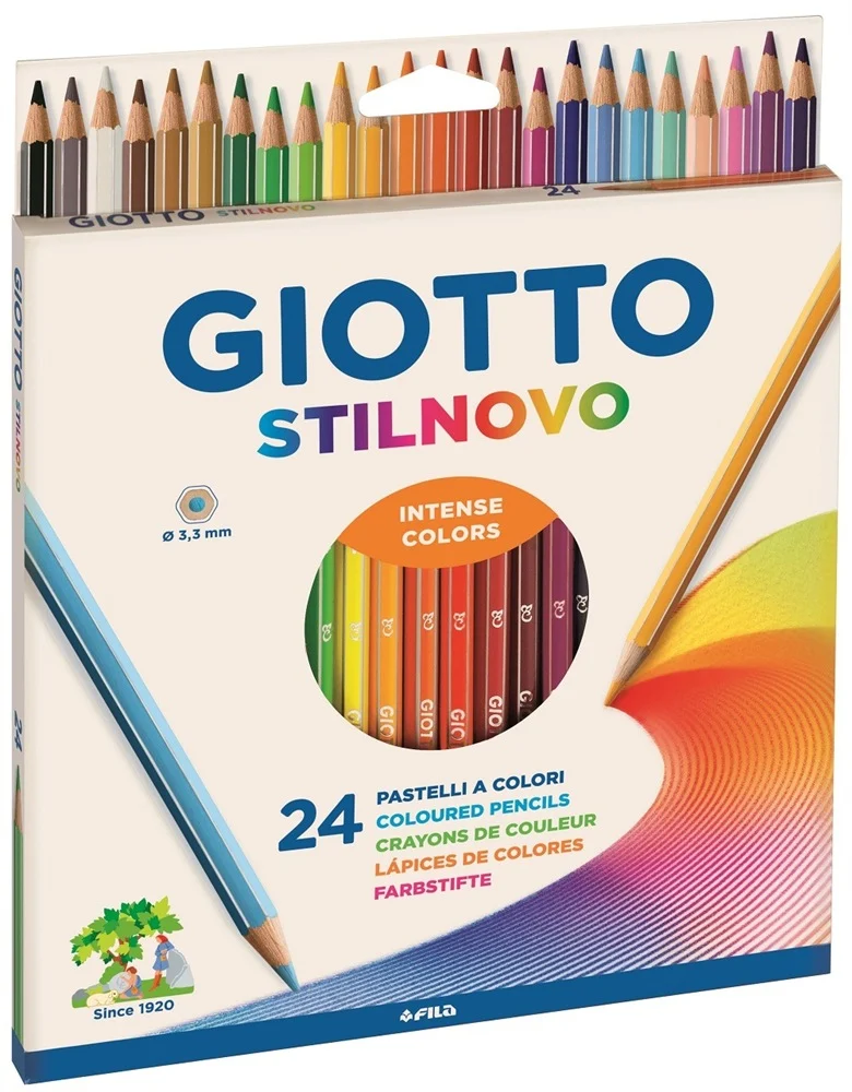 Giotto Stilnovo pastelli colorati in astuccio 24 colori