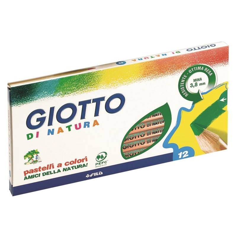  Pastelli Giotto di Natura Conf. 12 pz