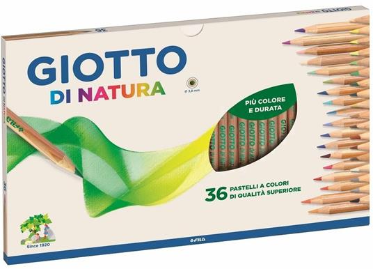 Pastelli Giotto di Natura. Scatola 36 matite colorate assortite