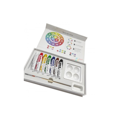 TEMPERA TINTAUNITA 07 COLORI XL ML.16 CON TAVOLOZZA E 1 PENNELLO