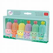 LEGAMI Set di 6 mini evidenziatori Carrate