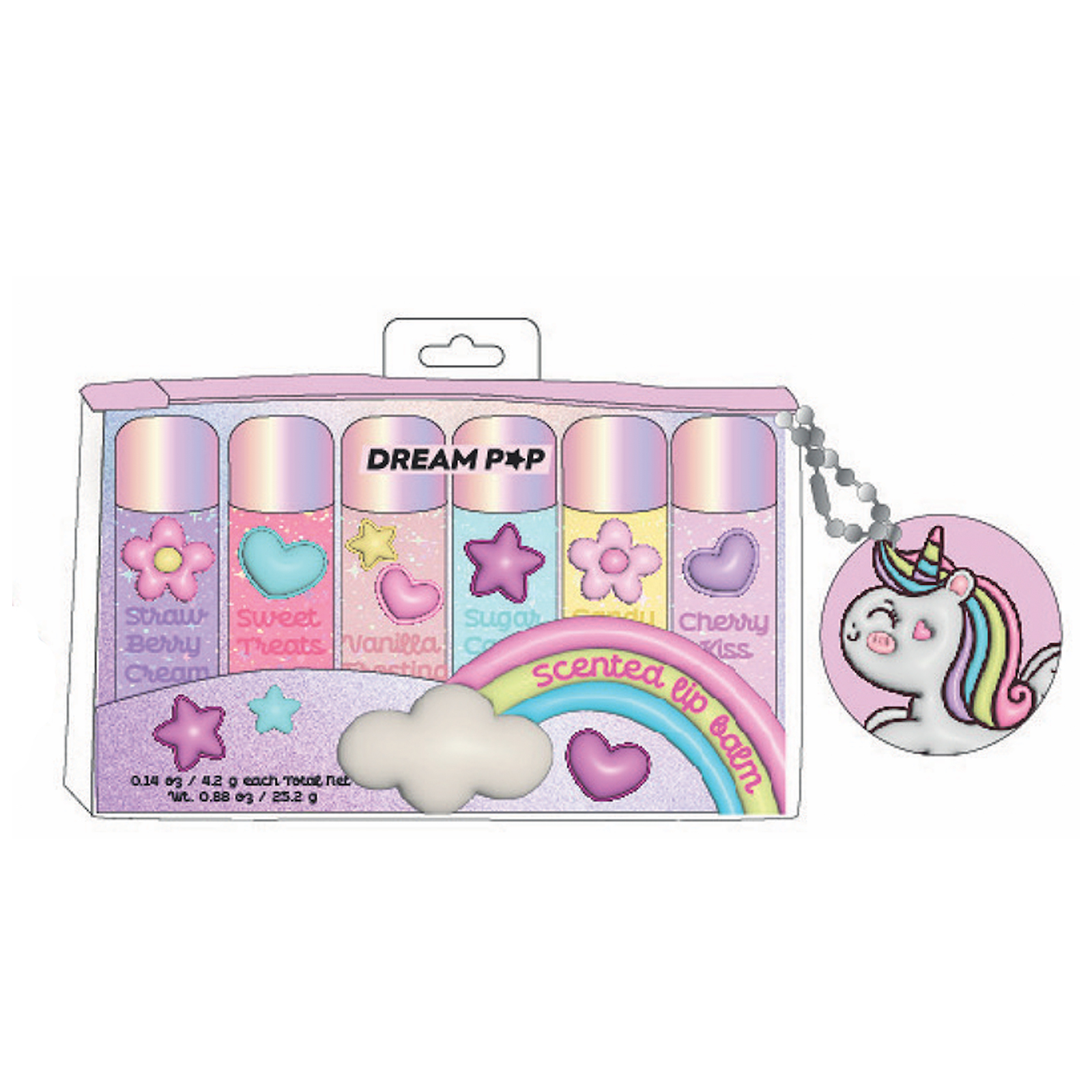 SEVEN LIP BALM SET UNICORNO TRI-COASTAL DREAMPOP