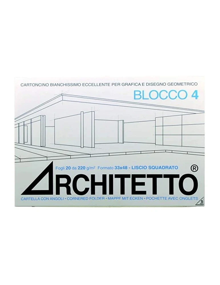 ALBUM ARCHITETTO F4 33x48 220g RIQUADRATO/RUVIDO