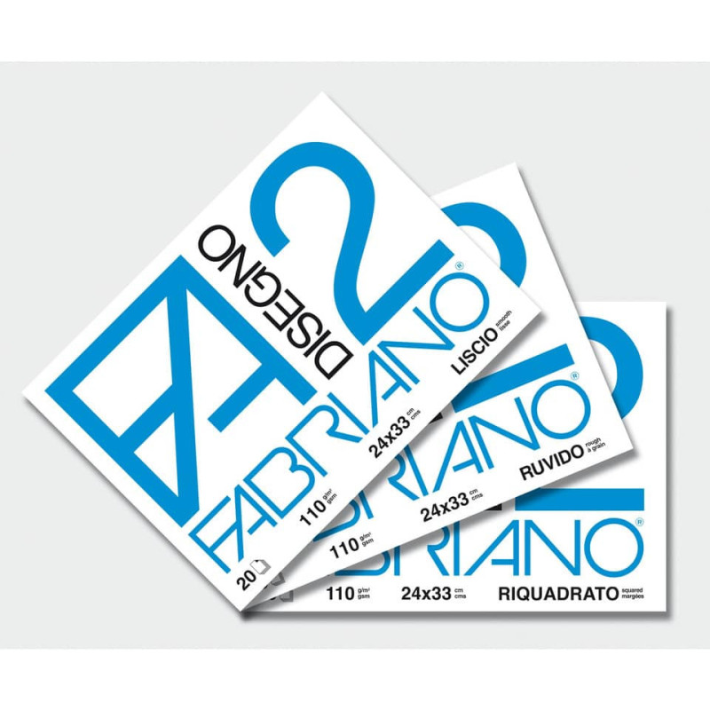 Fabriano Album Disegno F2 20 Fogli 24x33 cm squadrato