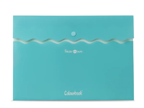 COLOURBOOK Portadocumenti A4 con bottone – Folder Wave