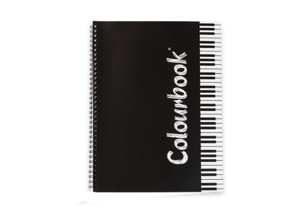 COLOURBOOK Quaderno di musica A4 a spirale – Rigatura con pentagramma