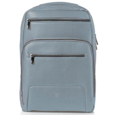 ZAINO BIG PORTA PC IN ECOPELLE GATE TRENDED 29X42X15 INTEMPO Colore: Avio