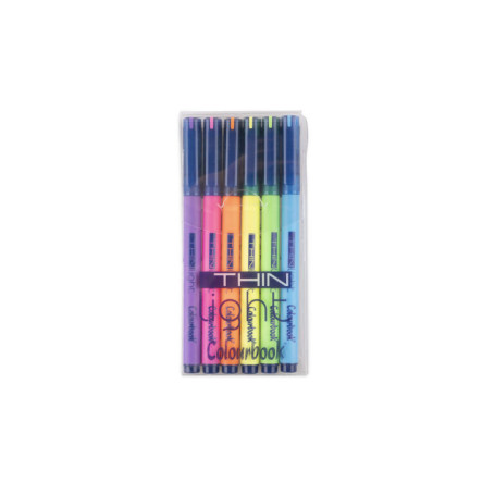 COLOURBOOK EVIDENZIATORI SLIM SEI DA 6