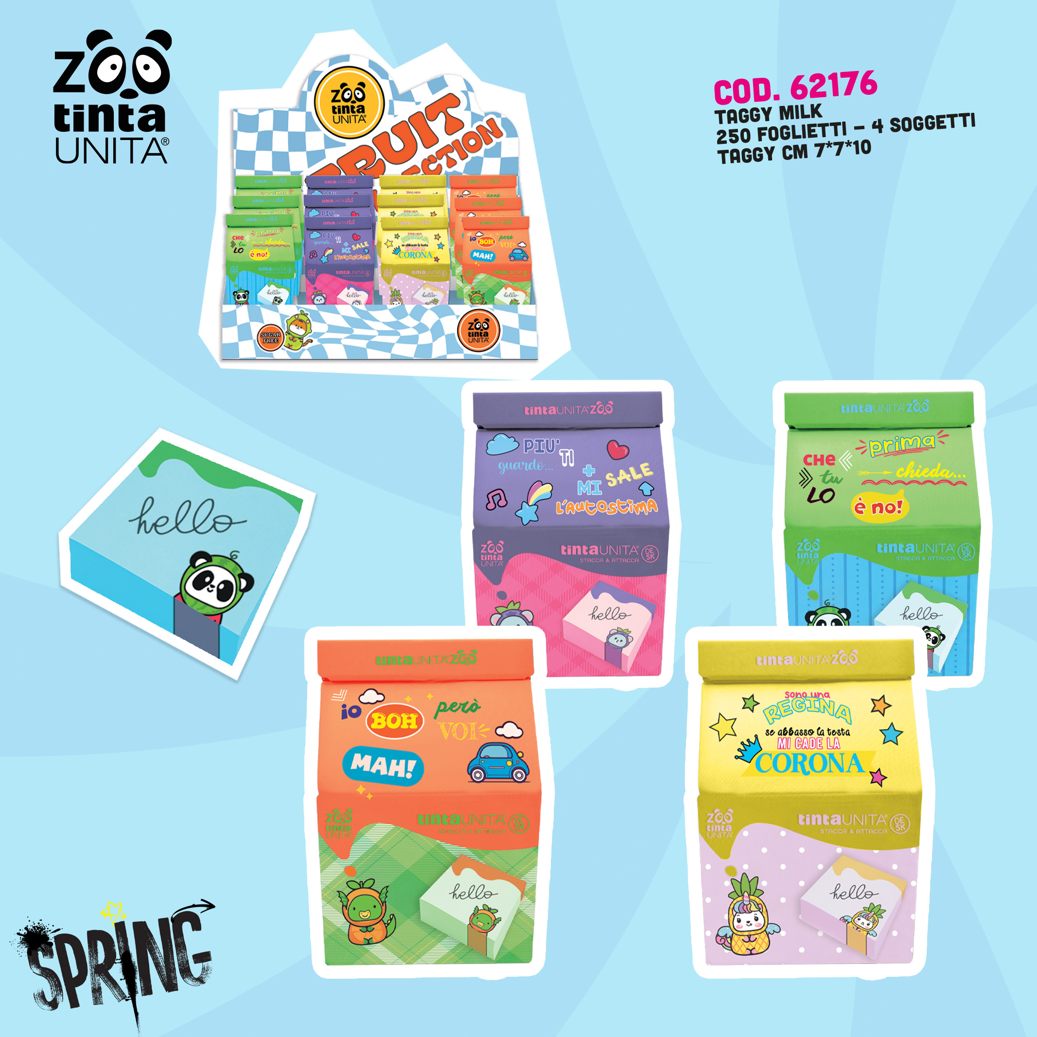 TINTA UNITA POST-IT ZOO SPRING