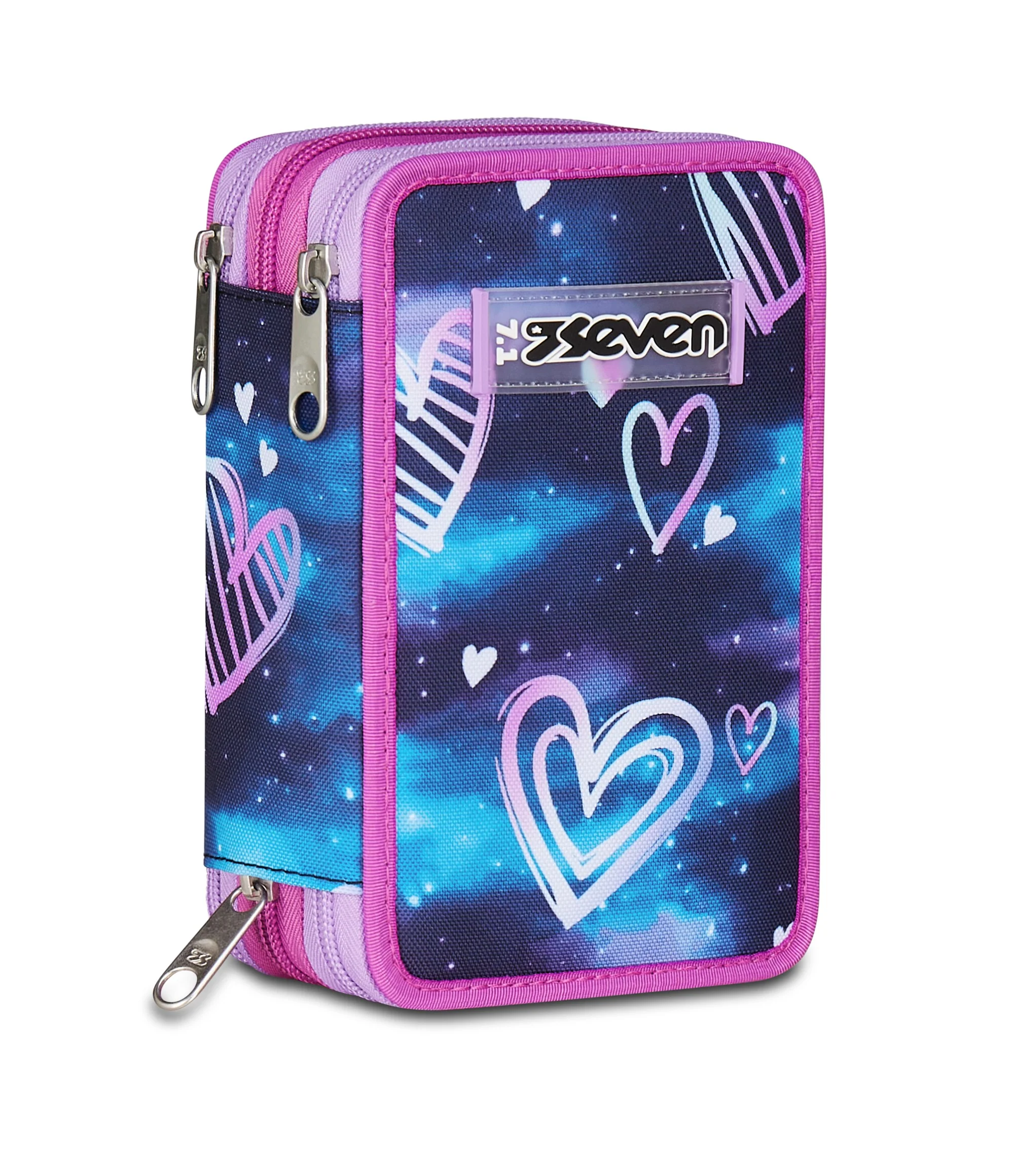 SEVEN ASTUCCIO 3 ZIP GIRL GLOO HEART
