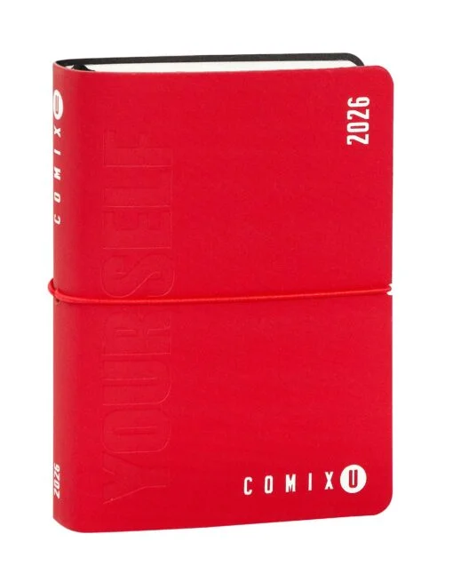 Diario Agenda 16 Mesi 2025/2026 Day Mini Comix U Yourself – Red