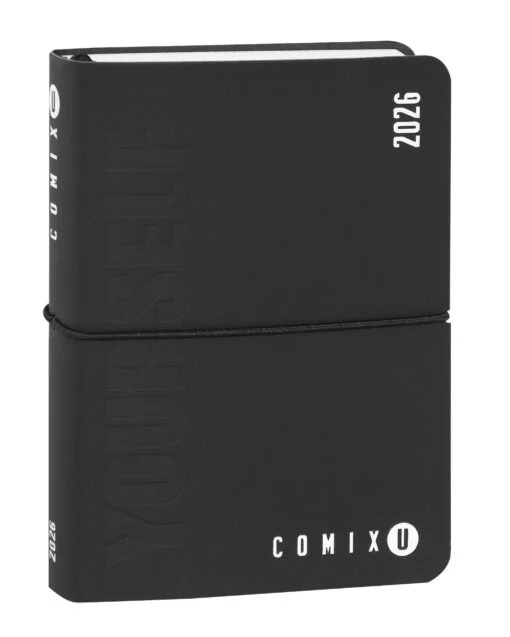 Diario Agenda 16 Mesi 2025/2026 Day Mini Comix U Yourself – Black and White