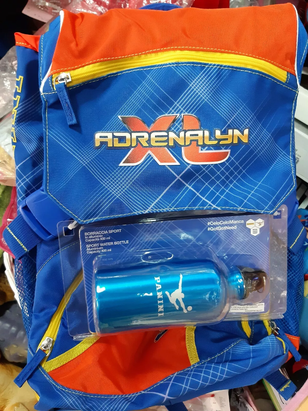 ZAINO SCUOLA ADRENALYN CON BORRACCIA