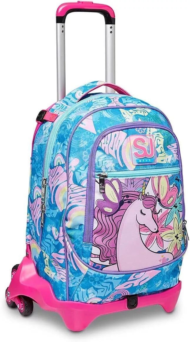 SEVEN SJ TROLLEY SCUOLA JACK 3WD NIWING ZAINO STACCABILE CON RUOTE