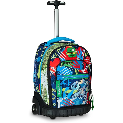 ZAINO TROLLEY SCUOLA MITAMA FLUO REX