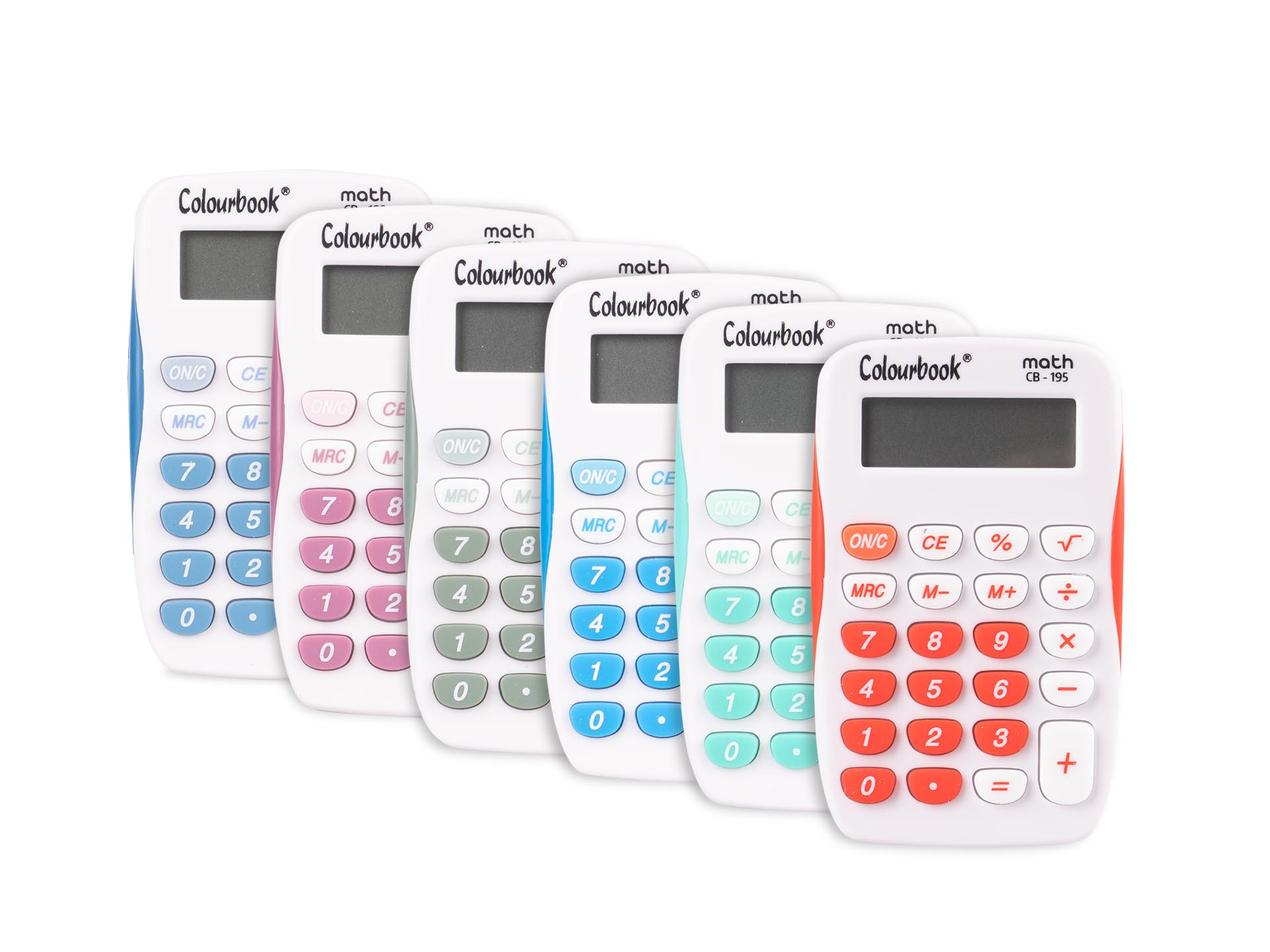 Calcolatrice tascabile 8 cifre Math CB-195 COLOURBOOK