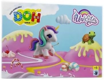 TINTA UNITA COFEZIONE PLASTILINA DOH UNICORNO