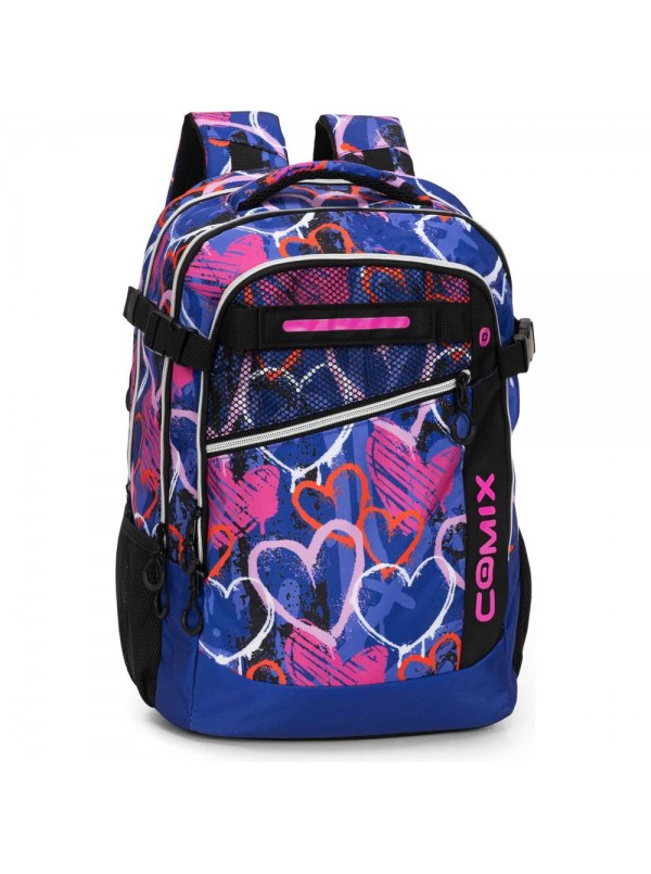 Zaino Organizzato COMIX WBS Viola Zaino Scuola Media, Elementare e Superiore