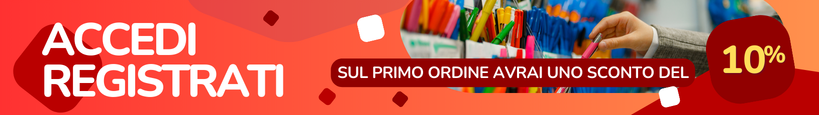 Banner Accedi o Registrati